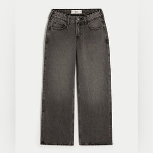NWT hollister low rise baggy black jeans 4 short 27 short